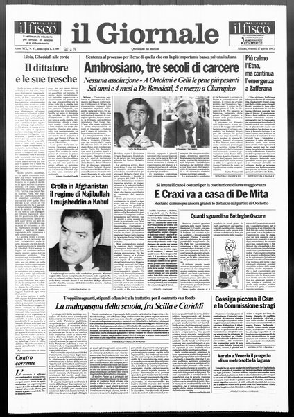 Il giornale : quotidiano del mattino